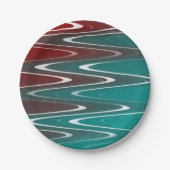 波（白） ペーパープレート (正面)