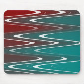 波（白） マウスパッド (正面)