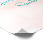 波、砂、ビーチやる気を起こさせる引用文 ポスター (角)