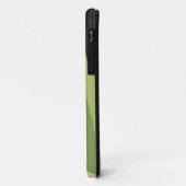 波、緑、黒、ベージュ曲線のカラフル Case-Mate iPhoneケース (裏面/左)