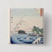 波 缶バッジ (正面)