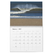 波、風、及び砂2012年のCalander カレンダー (2月 2027)