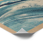 波 – 鳩図by植原香年 ポスター (角)