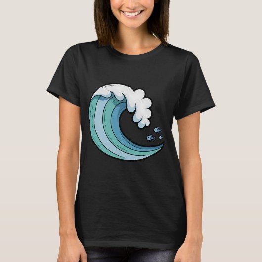 波 Tシャツ (正面)