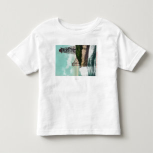 波MotorSanta Cruz、カリフォルニアの眺め トドラーTシャツ