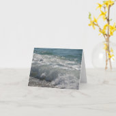 波Nantucket カード (黄色い花)