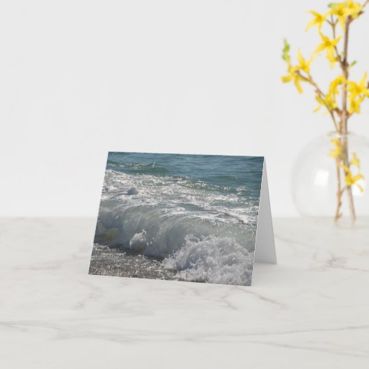 波Nantucket カード (黄色い花)