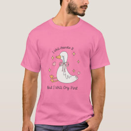 泣いてから対応します 笑える Tシャツ