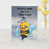 泣かせてごめんなさい! カード (黄色い花)