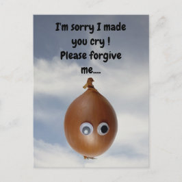泣かせてごめんなさい!葉書 ポストカード