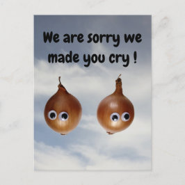 泣かせてごめんなさい!葉書 ポストカード