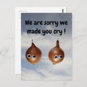 泣かせてごめんなさい！葉書 ポストカード (正面/裏面)