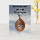 泣かせてごめん! カード (黄色い花)