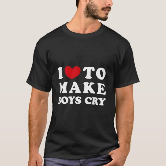泣かせるのが好き Tシャツ (正面)