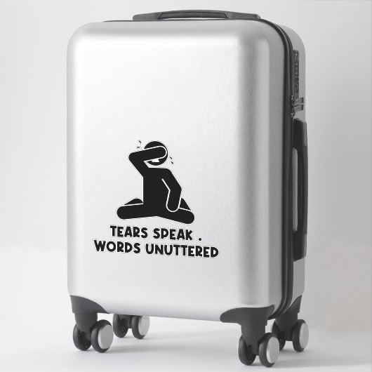 泣かない シール (スーツケース)