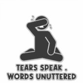 泣かない シール (正面)