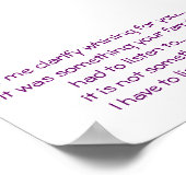 泣きおもしろい声を出す ポスター (角)