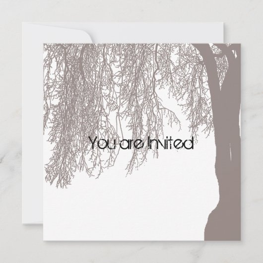 泣きの楡のベイビーシャワー 招待状 (正面)