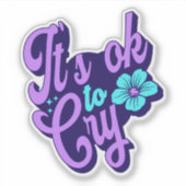 泣きステッカーはいいよ シール (正面)