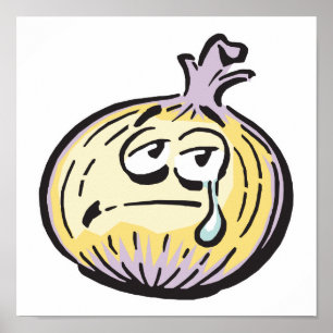 泣き叫びおもしろいタマネギ ポスター