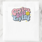 泣き叫びが試練 長方形シール (バッグ)