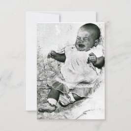 「泣き叫びなし」ベビーシャワー招待状 招待状