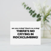 泣き叫びなし – ロック登山 ポストカード (スタンド正面)