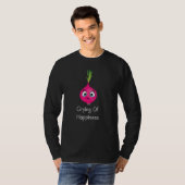 泣き叫びの幸せ玉ねぎ調理師シェフプンジョーク Tシャツ (正面フル)