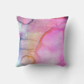 泣き叫びの枕~の水彩画の破損 クッション (裏面)