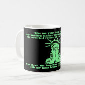 泣き叫びの自由のマグ コーヒーマグカップ (正面左)