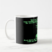 泣き叫びの自由のマグ コーヒーマグカップ (左)