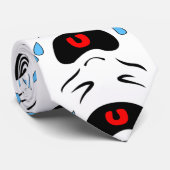 泣き叫びのemoji ネクタイ (ロール)