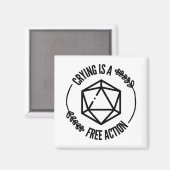 泣き叫びはフリーアクション・マグネット マグネット (正面/裏面)