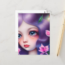 泣き叫びガールと大きな青い目