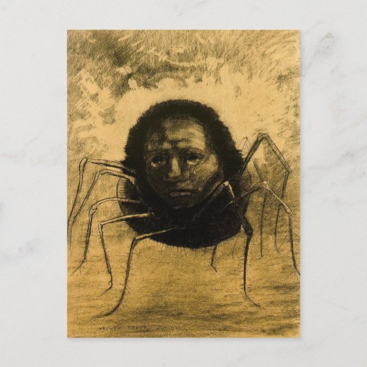 泣き叫びクモ ポストカード (正面)