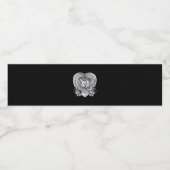 泣き叫びクラシックハート – スケルトンハンドハート ペットボトルラベル (シングルラベル)