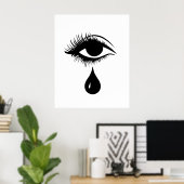 泣き叫びグラフィティ ポスター (ホームオフィス)