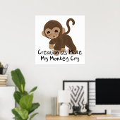 泣き叫びサル ポスター (ホームオフィス)