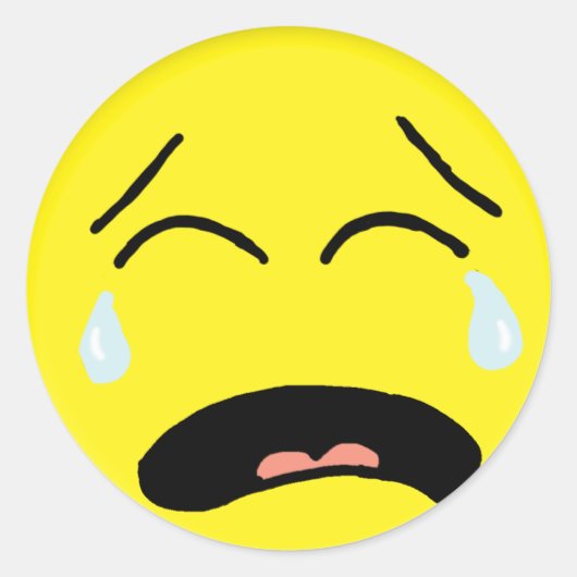 泣き叫びシール ラウンドシール (正面)