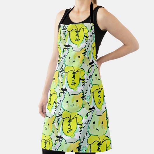 泣き叫びバナナキャットおもしろい エプロン (インサイチュ)