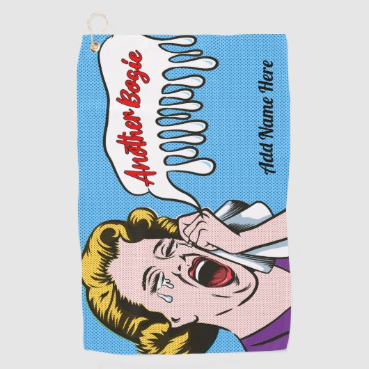 泣き叫びパーソナライズされたゴルファー用ゴルフタオル ゴルフタオル (正面)