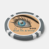 泣き叫びパーソナライズされた眼 ポーカーチップ (シングル)