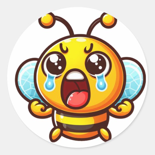 泣き叫びビー ラウンドシール (正面)