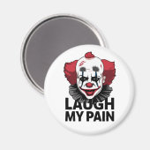 泣き叫びピエロ顔 マグネット (正面/裏面)