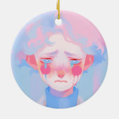 泣き叫びピエロ セラミックオーナメント (裏面)