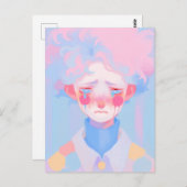 泣き叫びピエロ ポストカード (正面/裏面)