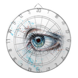 泣き叫びブルーアイ(悲しみ、悔やみや弔慰、うつ病) ダーツボード