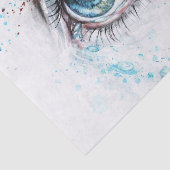 泣き叫びブルーアイ(悲しみ、悔やみや弔慰、うつ病) 薄葉紙 (詳細)