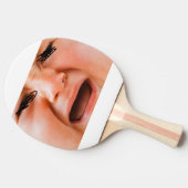 泣き叫びベビーこうもり。 卓球ラケット (横)