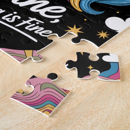 泣き叫びユニコーンスカルイ素晴らしムすべて素晴らし ジグソーパズル (側面)